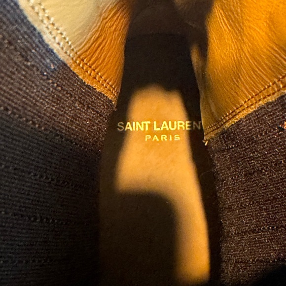 $1,215 Saint Laurent Wyatt Suede Chelsea Boots Brown leather black tan Oxford - Picture 9 of 11